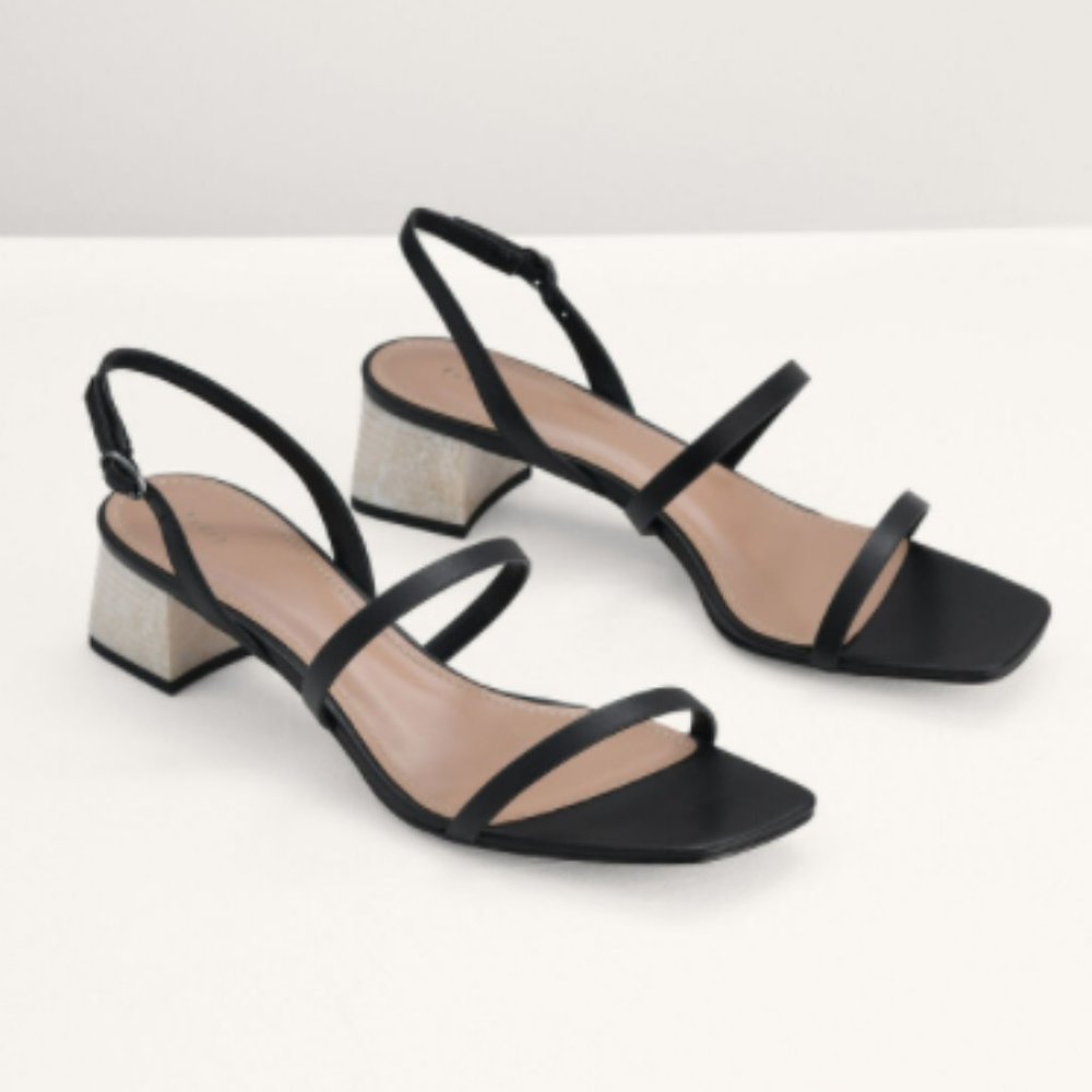 PEDRO Square Toe Heeled Sandals ** BRAND NEW**